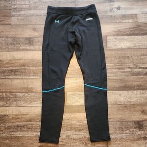 Under Armour Wm Sm Black/Teal 3.0 Baselayer Leggings